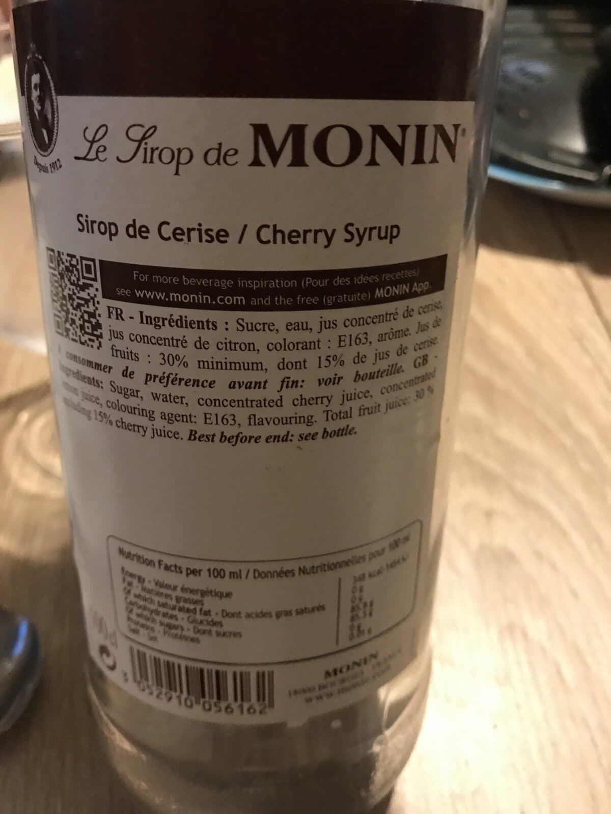 Monin Sirop de Menthe packshot