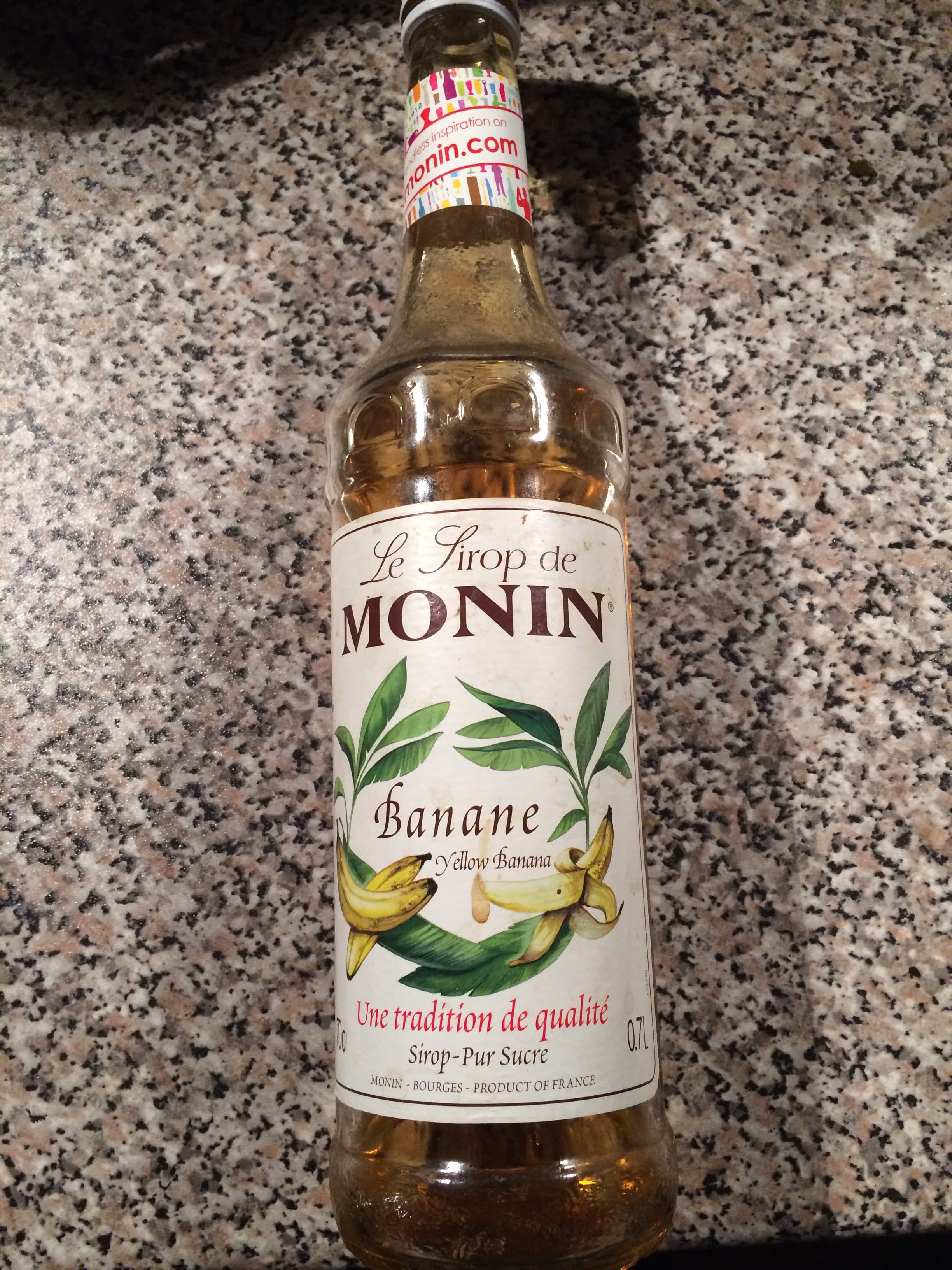 Monin Sirop Banane Jaune Monin 70 CL, 1 Bouteille packshot