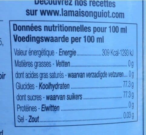 La maison guiot Sirop Menthe glaciale packshot