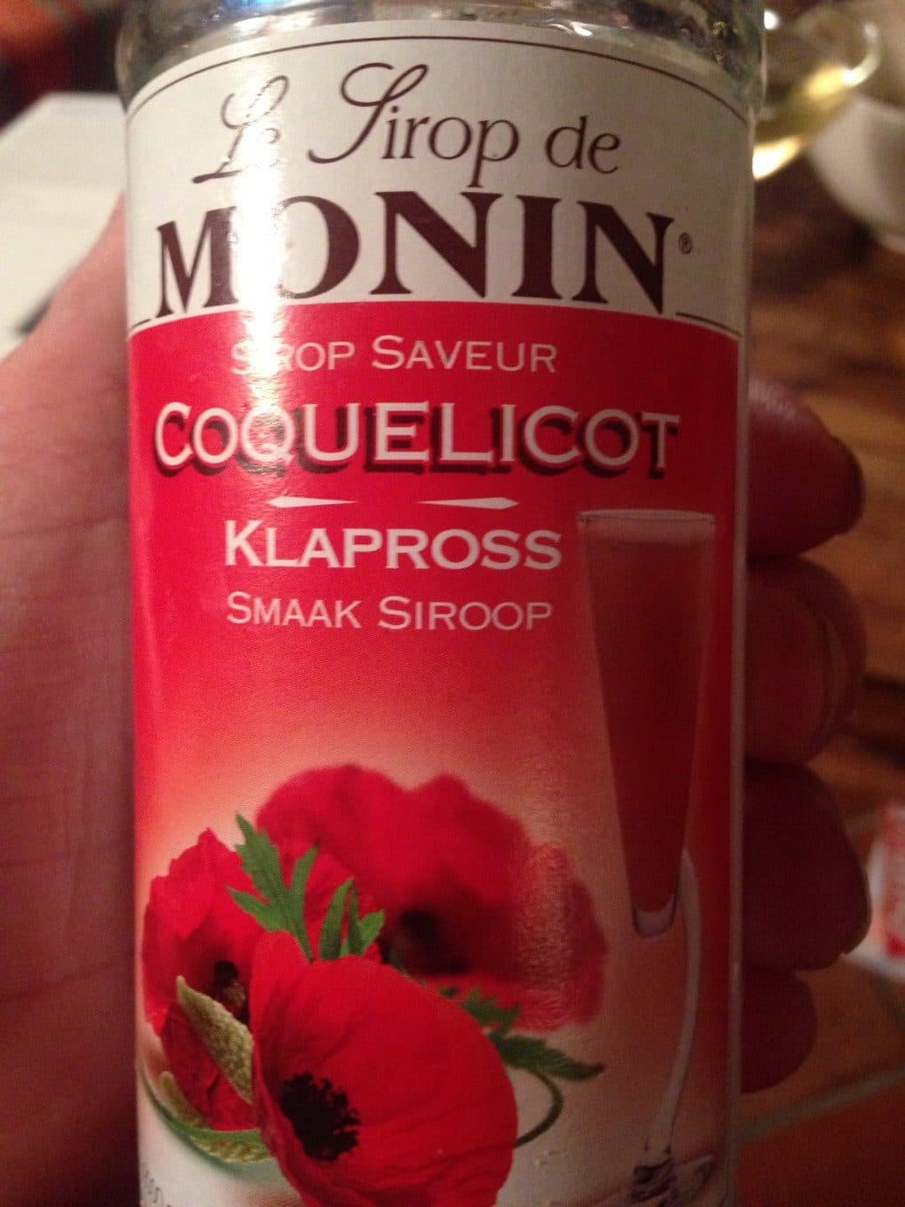 Monin Saveurs Monin sirop coquelicot packshot