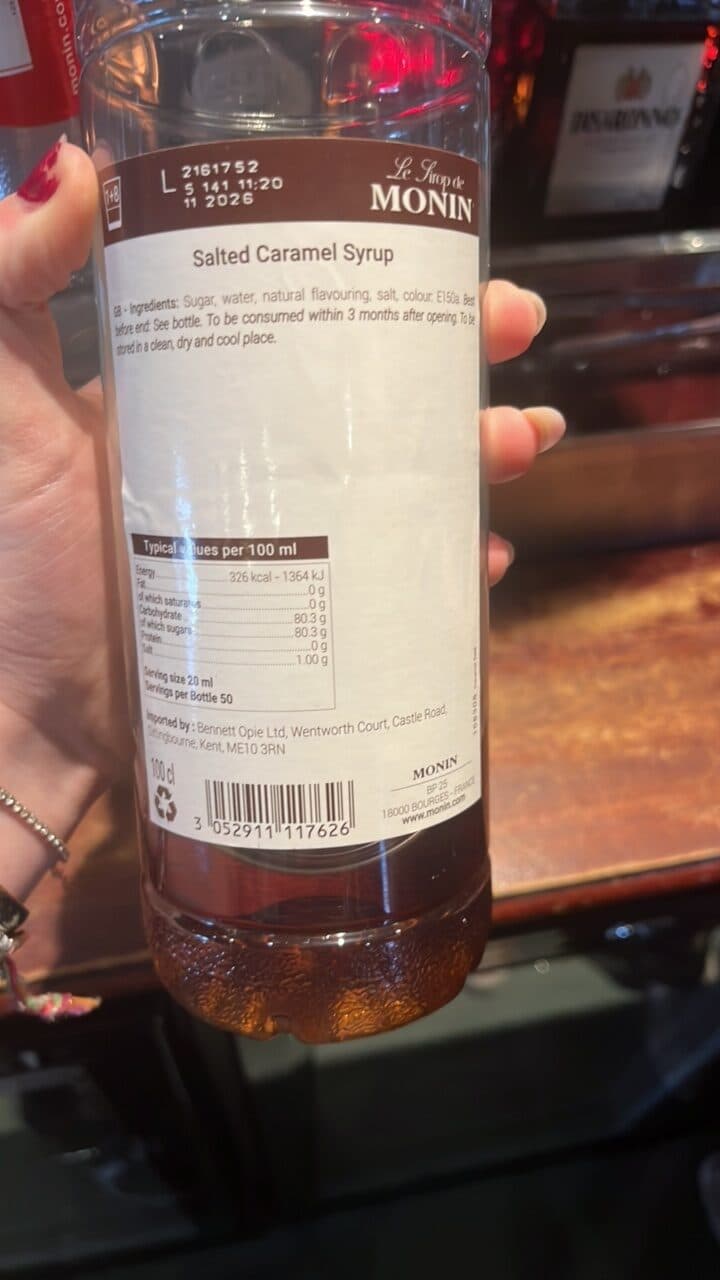 Monin Salted Caramel Sirop packshot