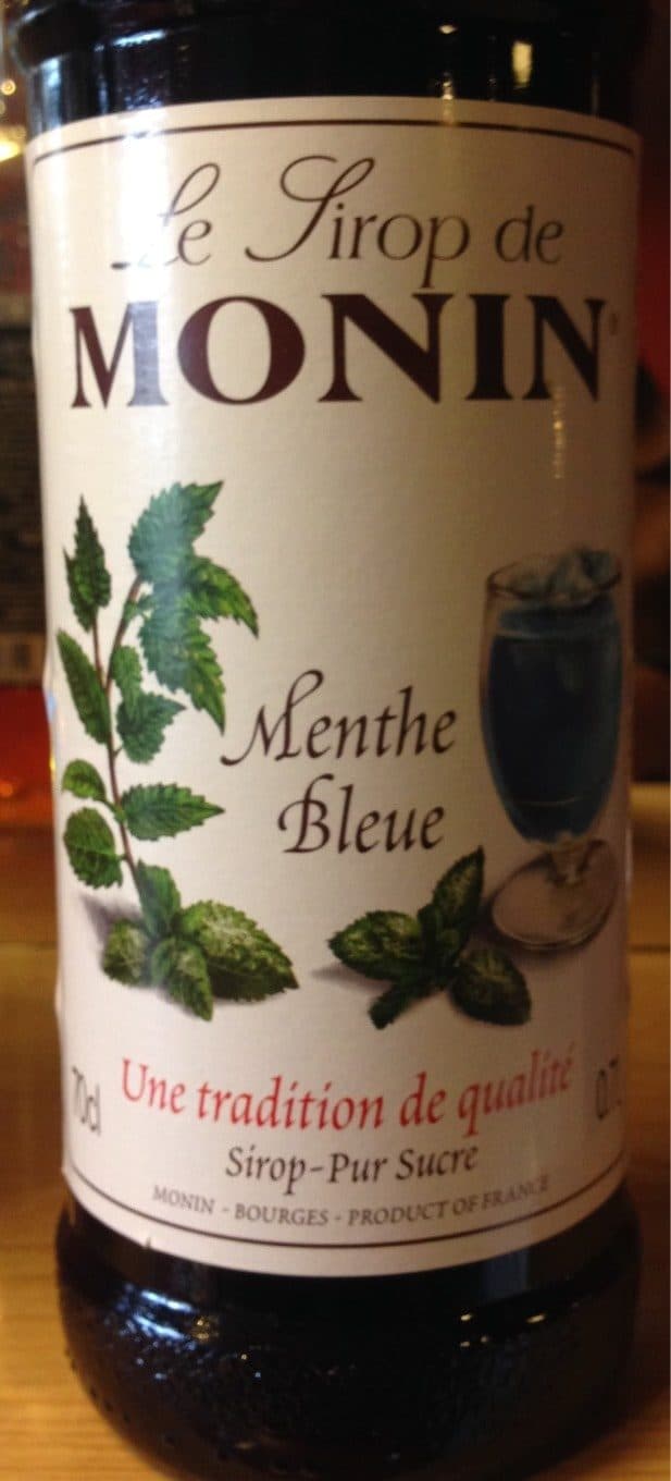 Monin Sirop menthe bleue packshot