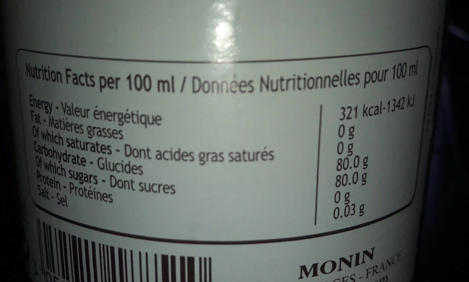 Monin Professionele Siroop Lemongrass, Fles 700 ML packshot