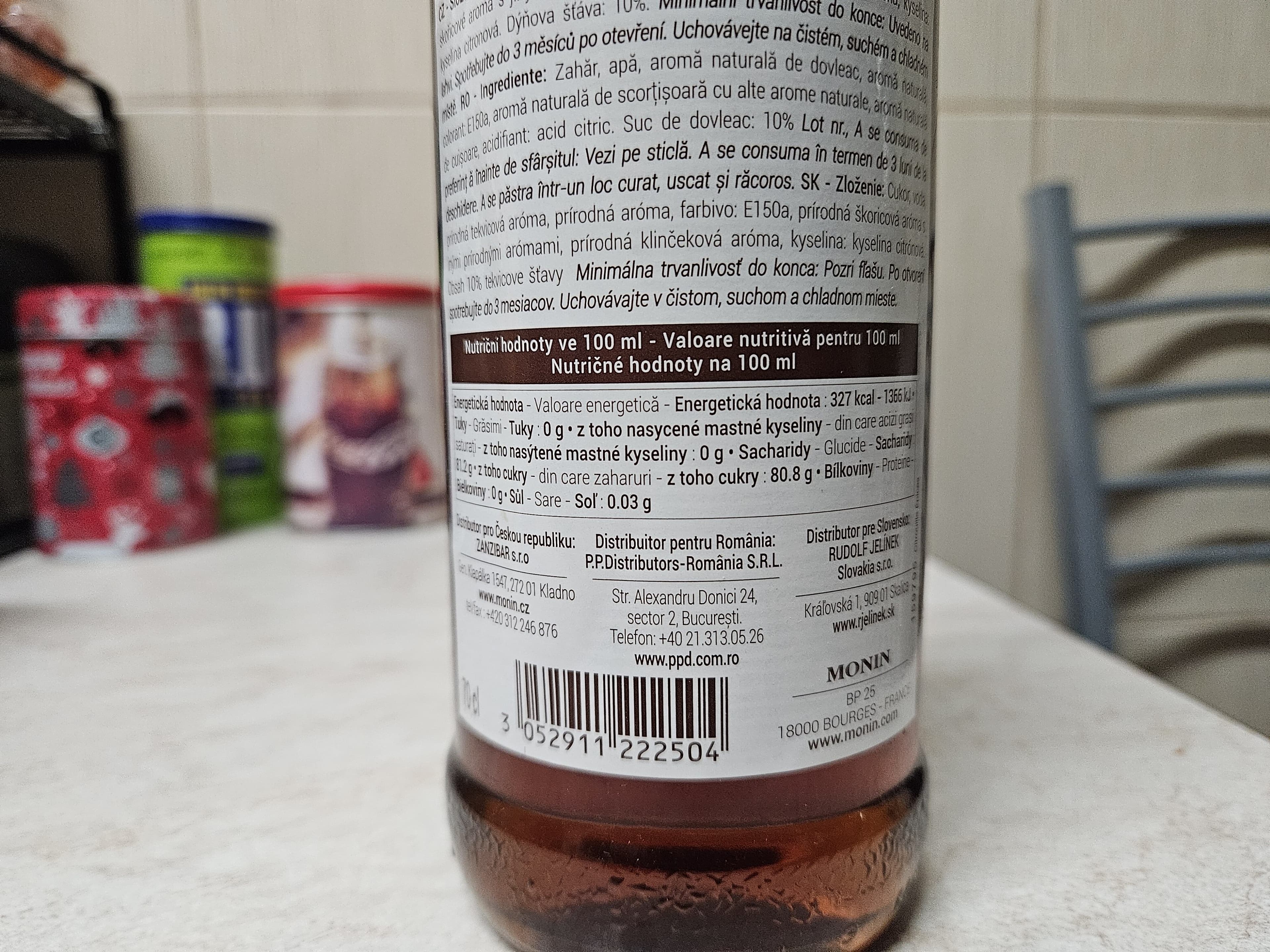 Monin Pumpkin Spice Syrup packshot