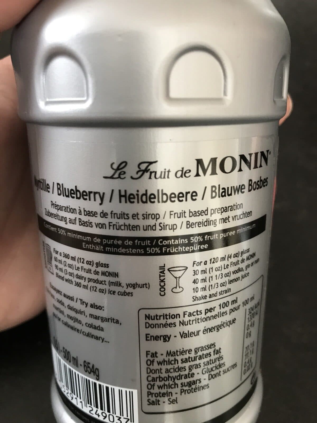 Monin Blueberry Myrtille-Heidelbeere packshot