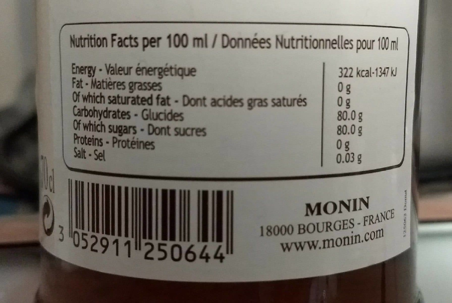 Monin Sirop Donut packshot