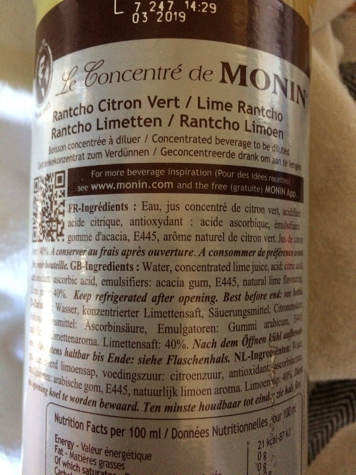 Monin jimes packshot