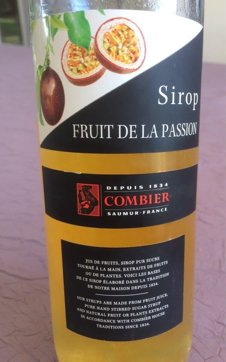 Open Food Facts Sirop de fruit de la passion COMBIER packshot