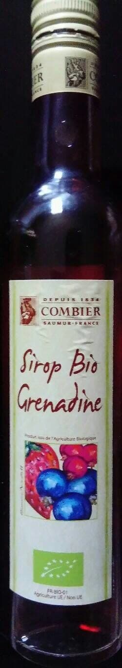 Combier Sirop bio grenadine packshot