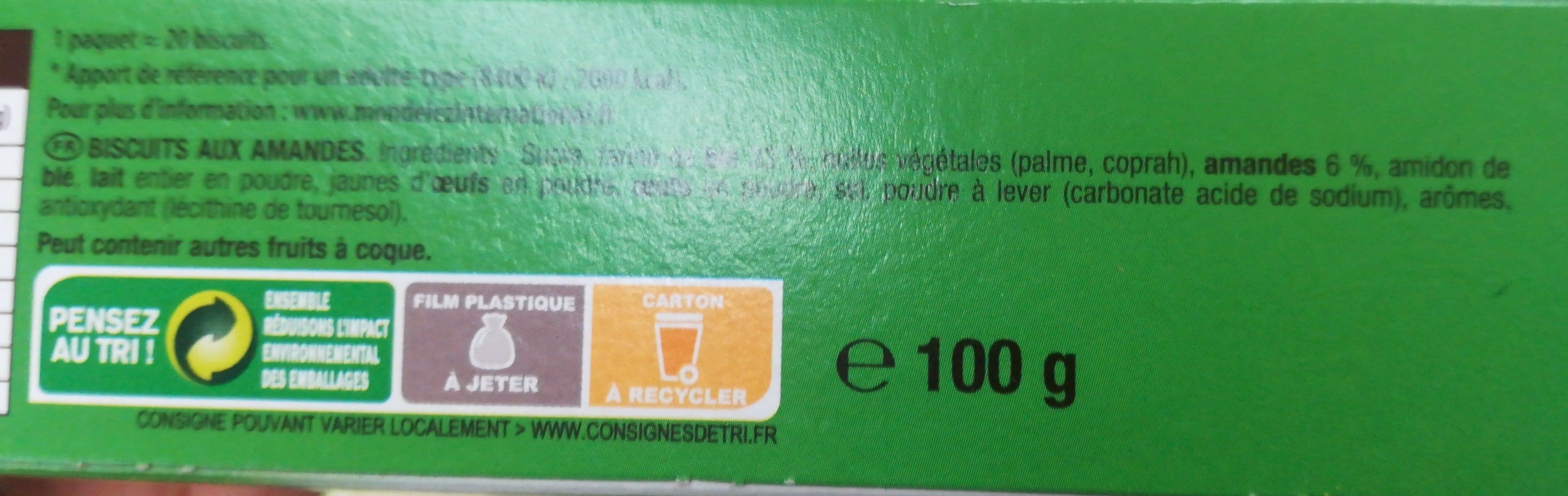 Lu Tuiles aux amandes packshot