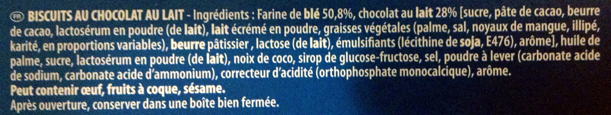 Lu Pépito chocolat au lait packshot