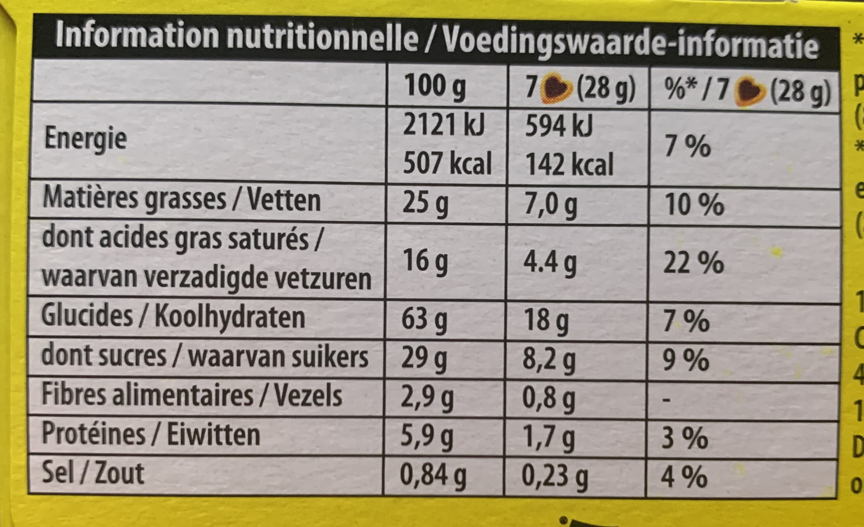 Kraft Foods Petits coeurs chocolat packshot