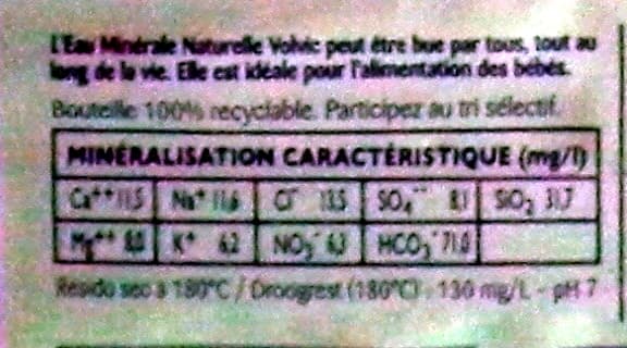 Danone Trinkwasser Volvic packshot