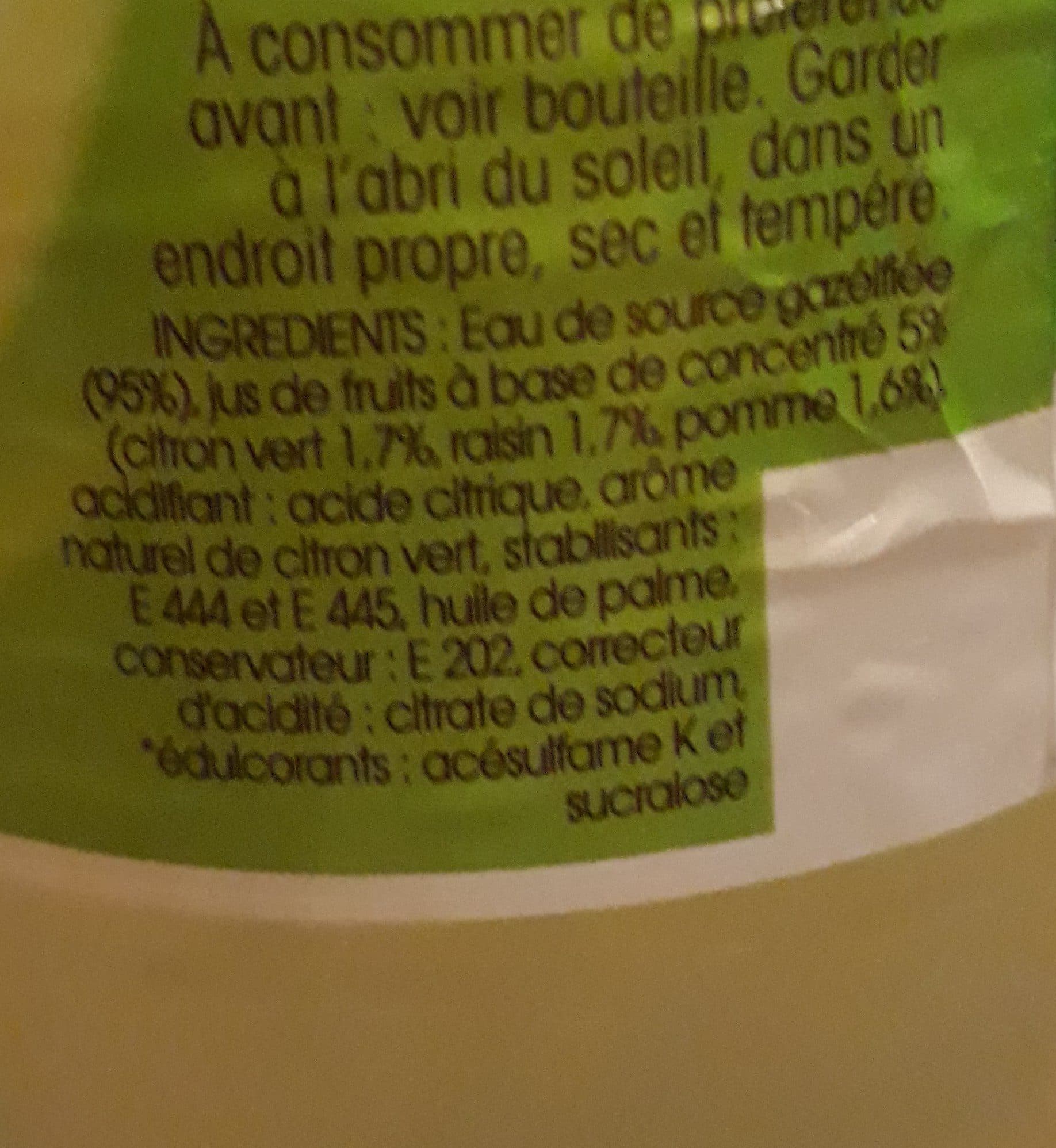 Danone Fiz Citron Vert packshot