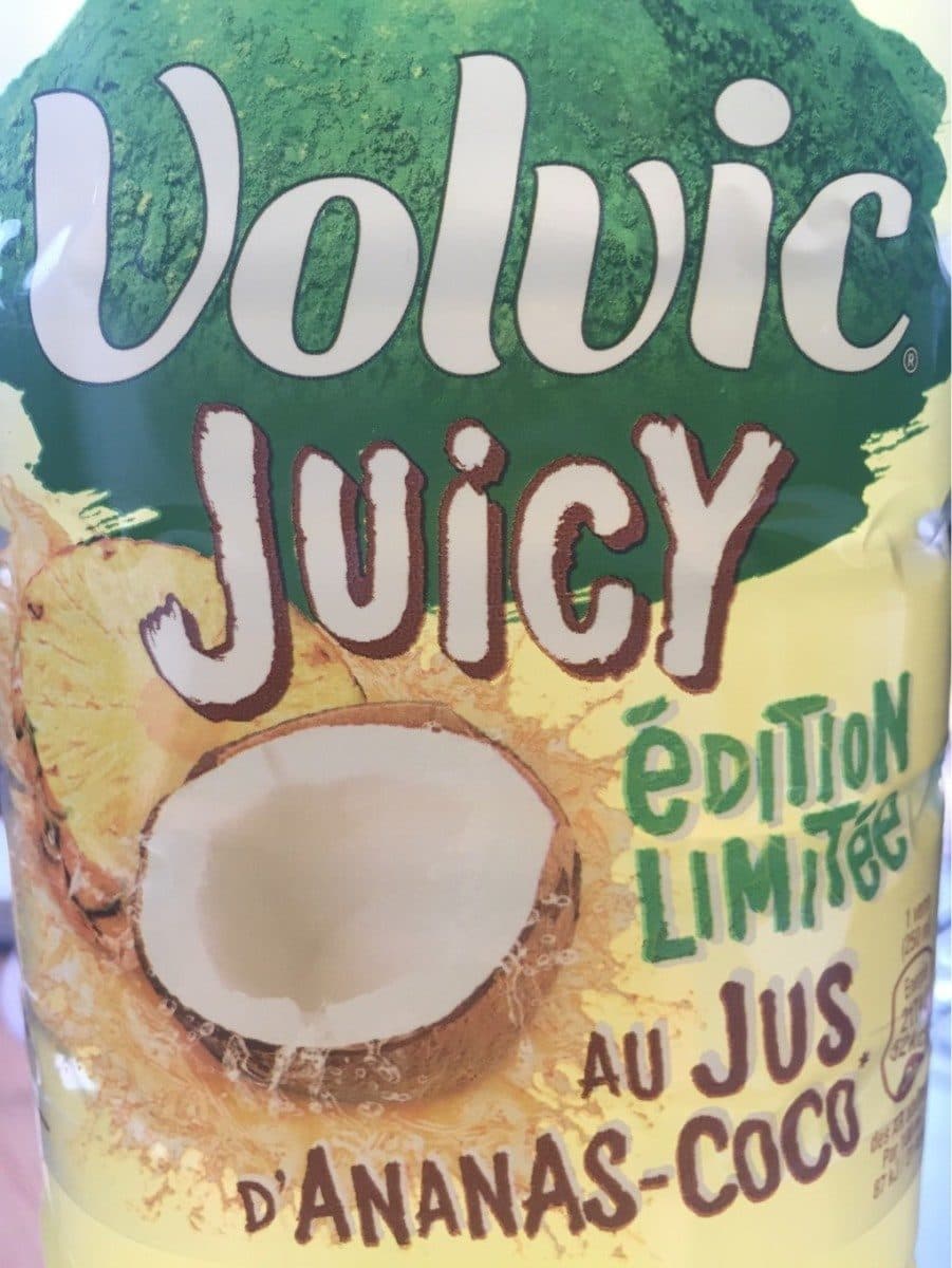 Volvic Volvic juicy au jus d'ananas coco packshot