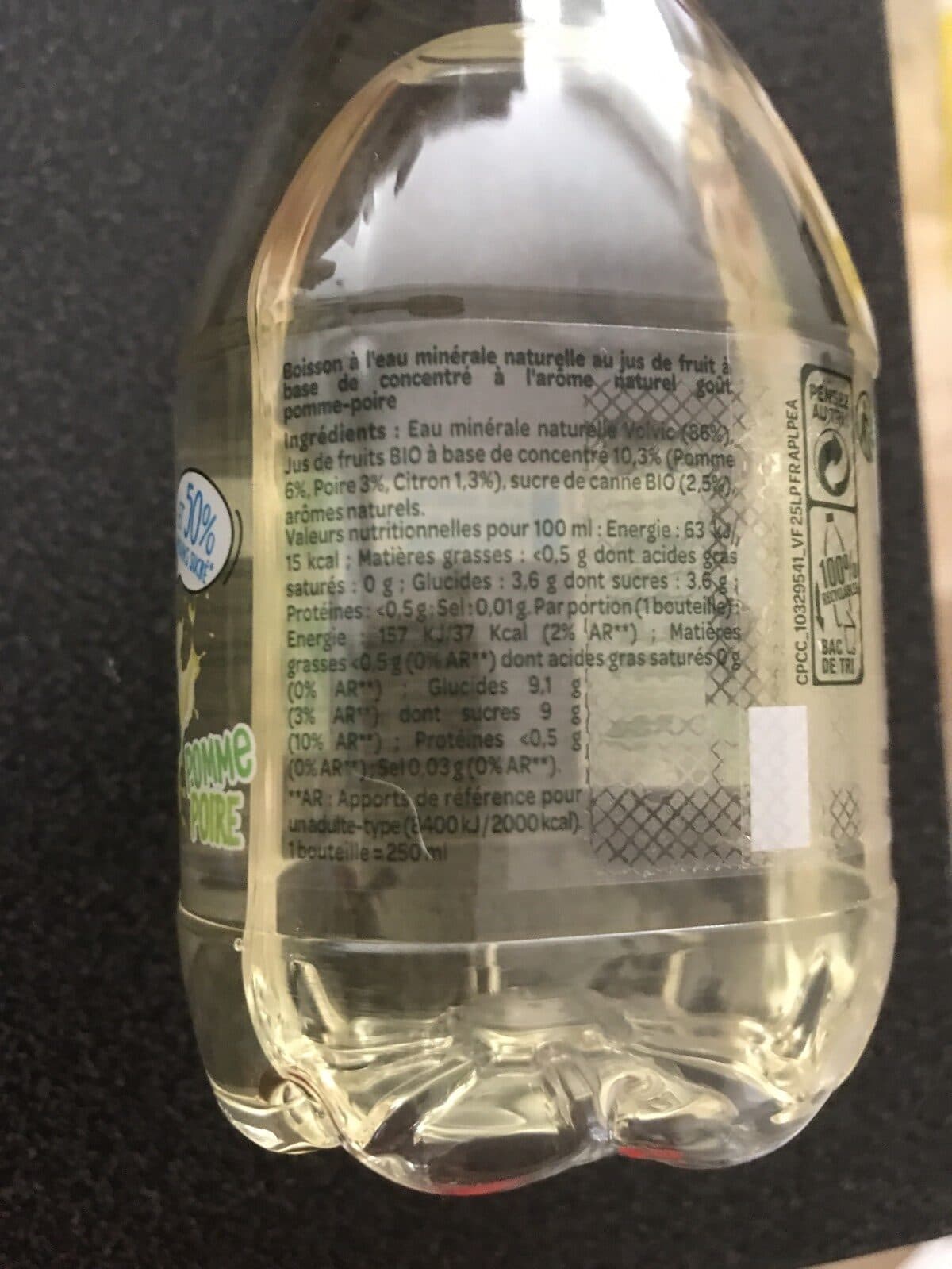 Volvic Volvic kids pomme poire packshot