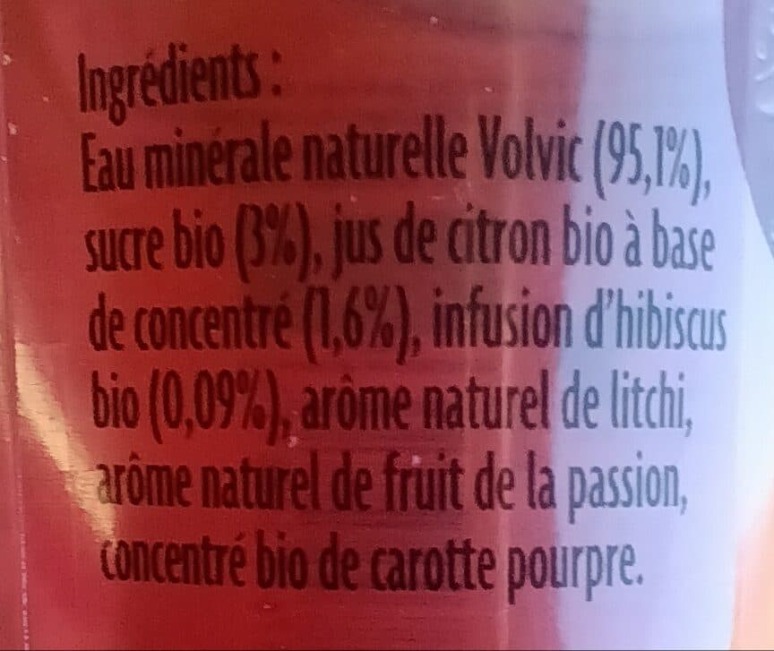 Volvic Infusion touche d'Hibiscus packshot