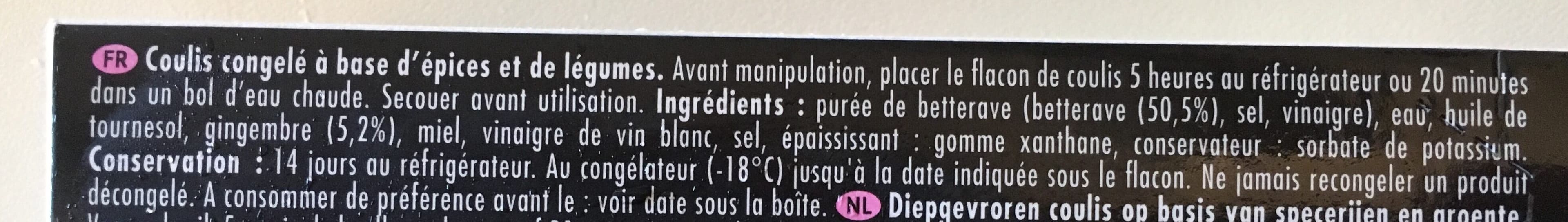 DAREGAL Crayon de coulis Bettrave Gingembre packshot