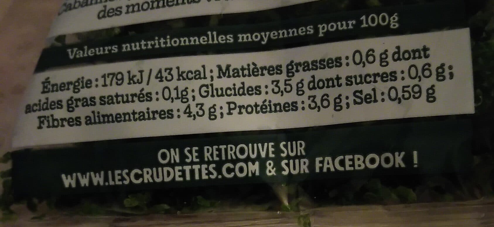 les crudettes Crudette Persil Haché En Sachet packshot