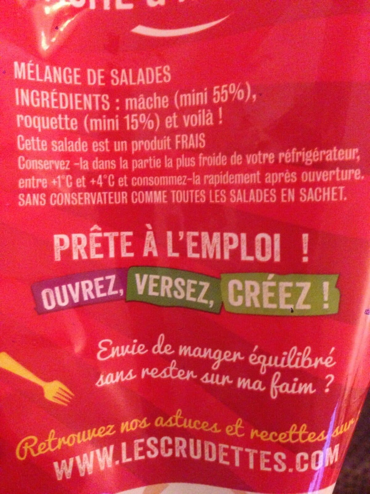 Les Crudettes Les Crudettes mache roquette packshot