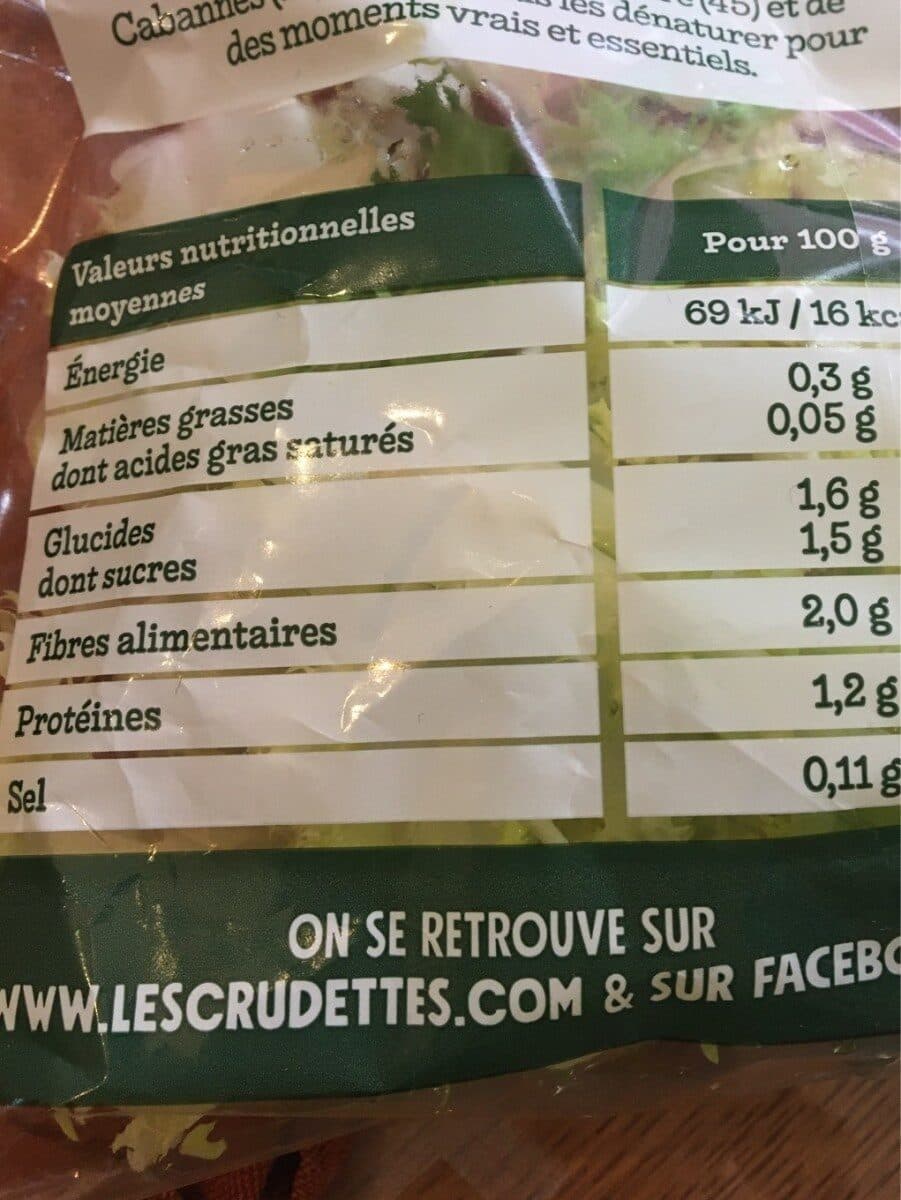 Les Crudettes Frisée 100% cœur packshot