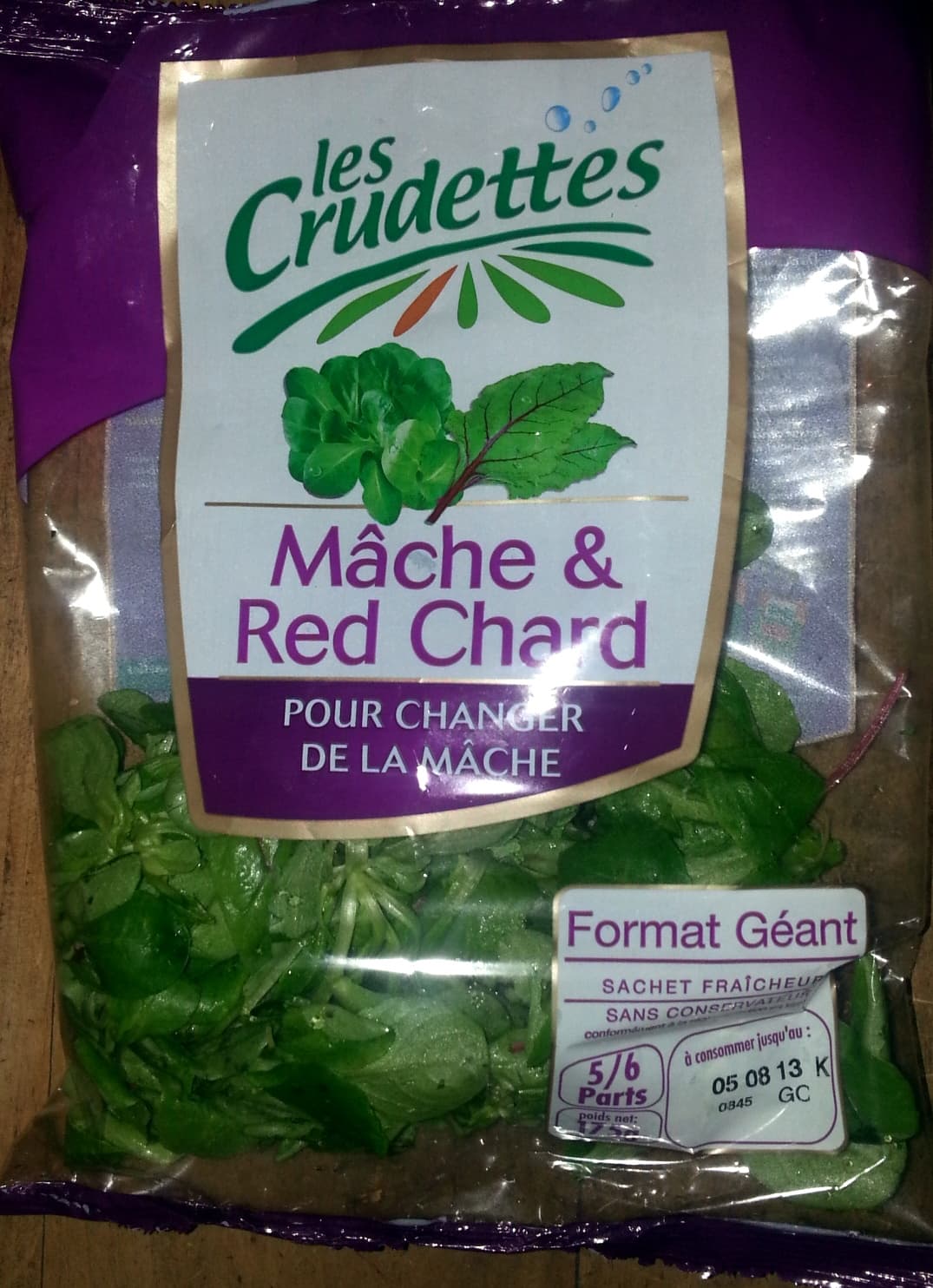 Les Crudettes Mâche & Red Chard packshot