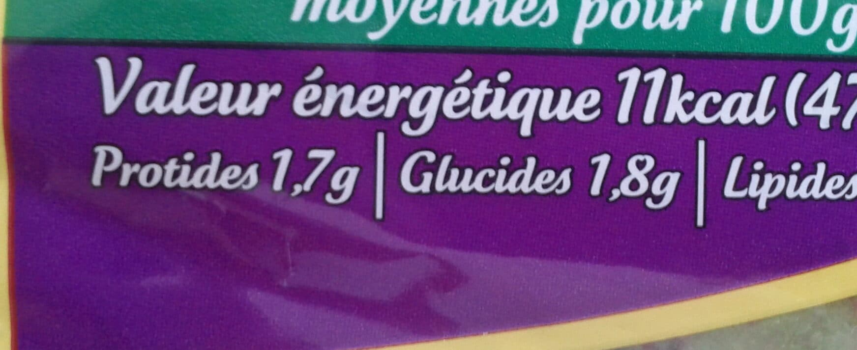 les crudettes Gourmand Tendre packshot