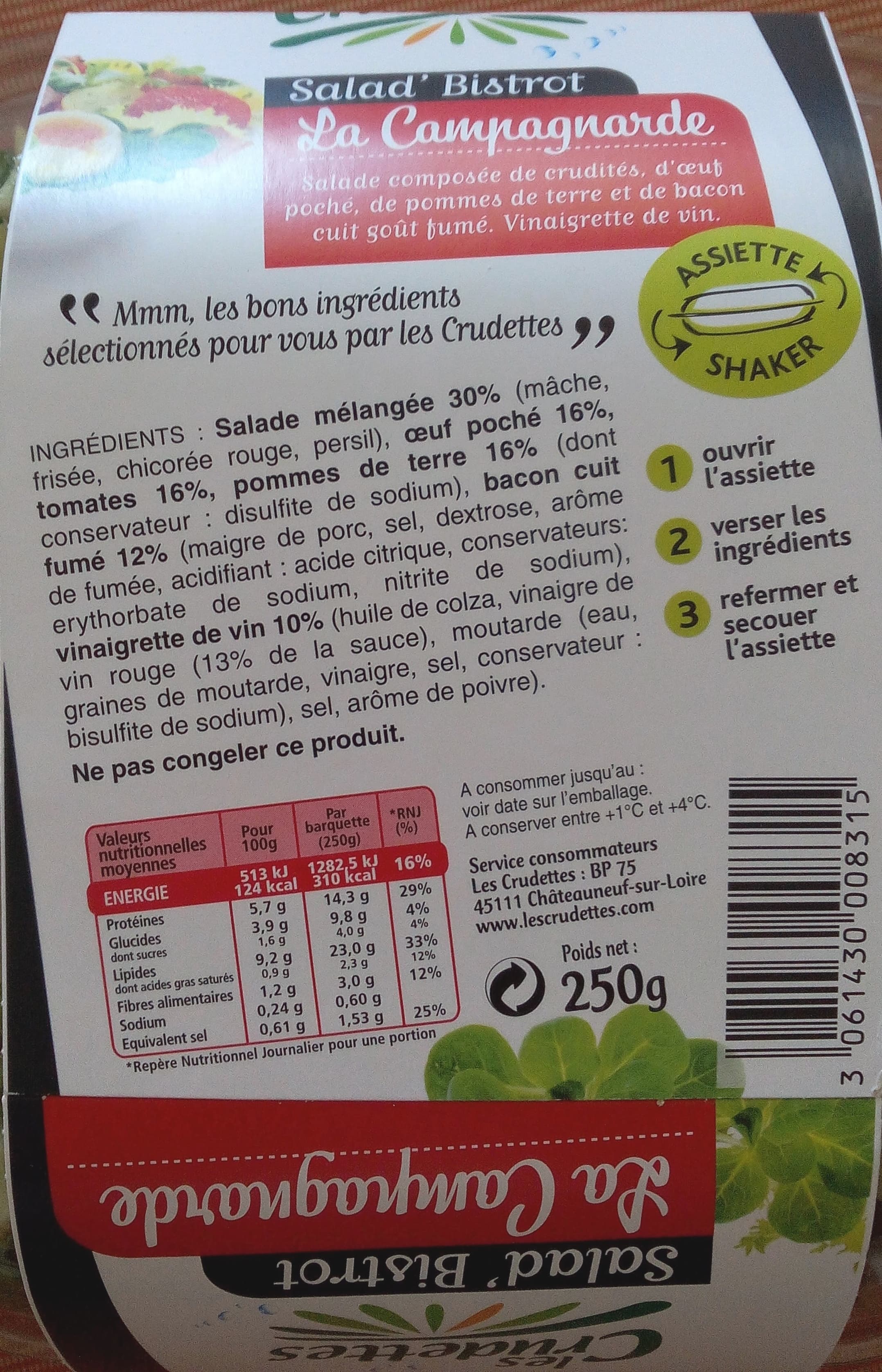 Les Crudettes Salad'bistrot la Campagnarde (Les Crudettes) packshot