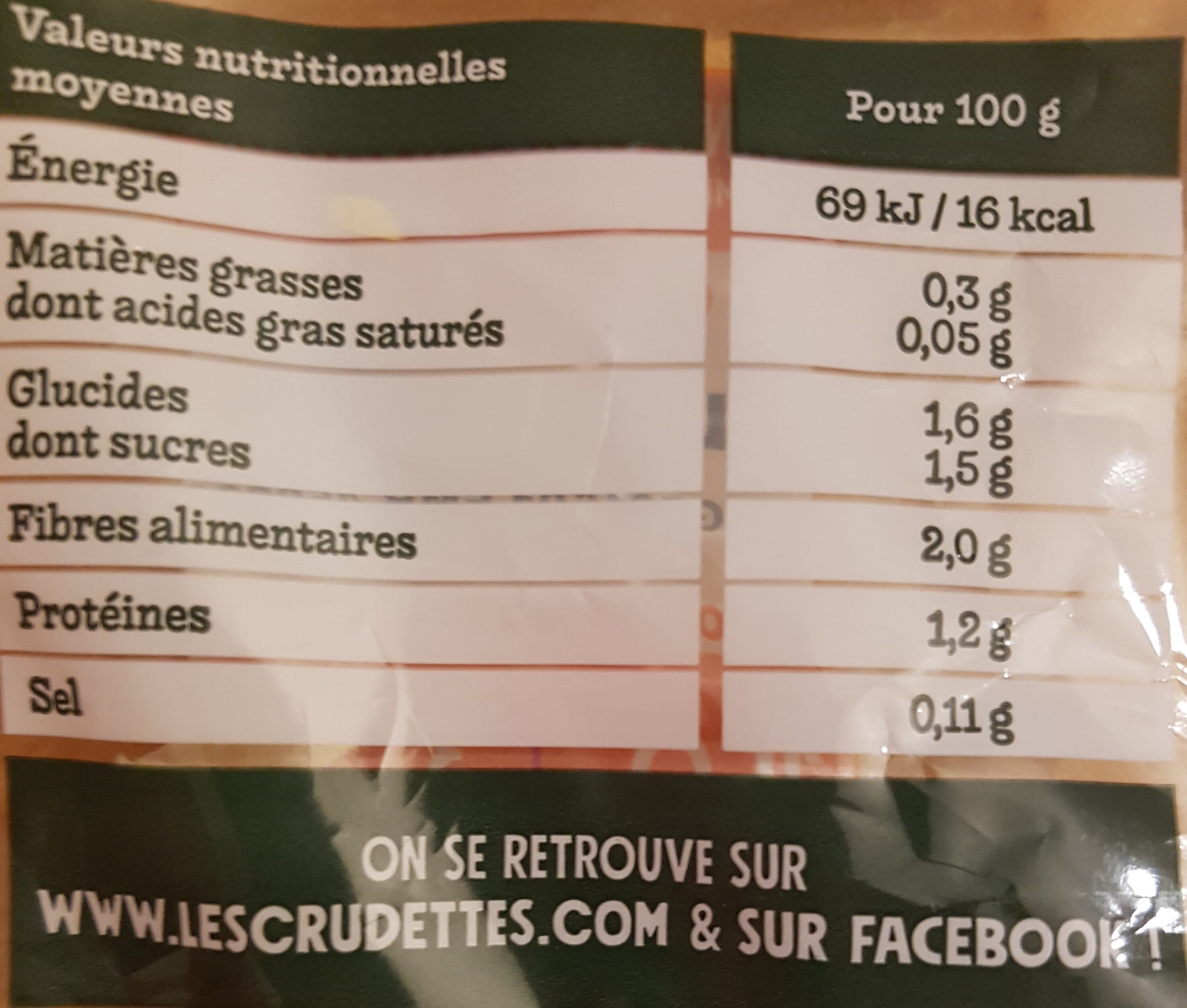 Les Crudettes 100% Coeur de Frisée packshot