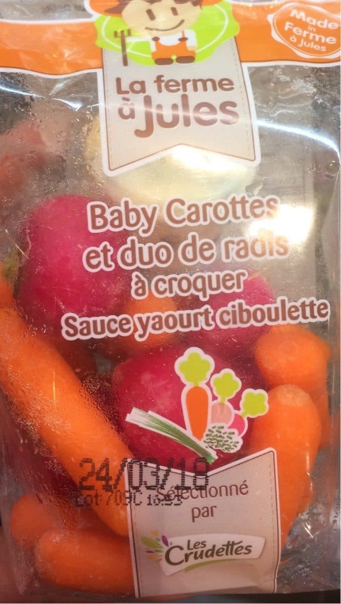 Les Crudettes Baby Carottes et Duo de Radis A Croquer packshot
