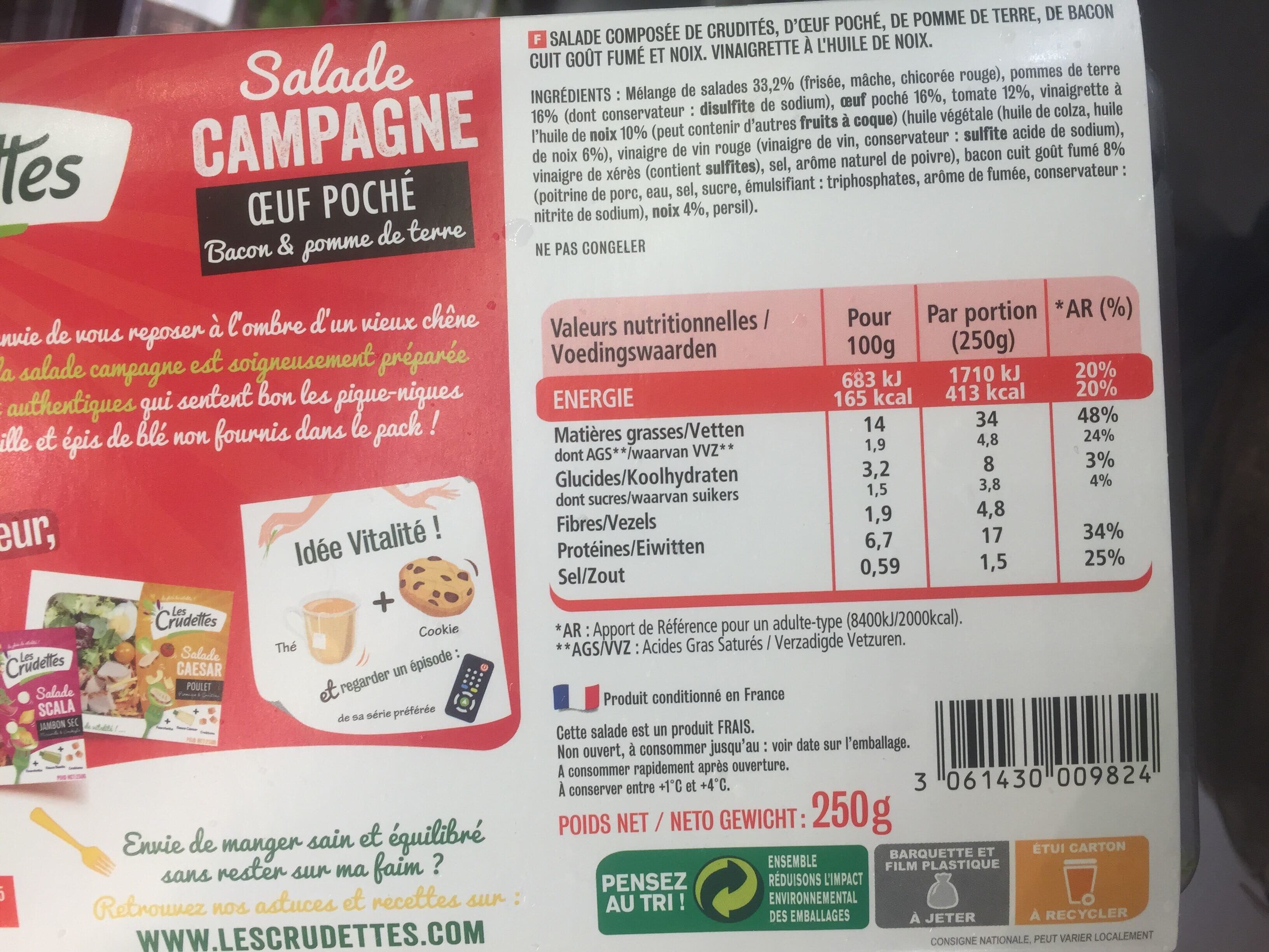 Les crudettes Salade campagne packshot