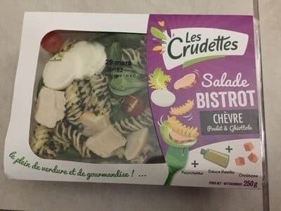 Crudettes Salade Bistrot, LES CRUDETTES, barquette packshot