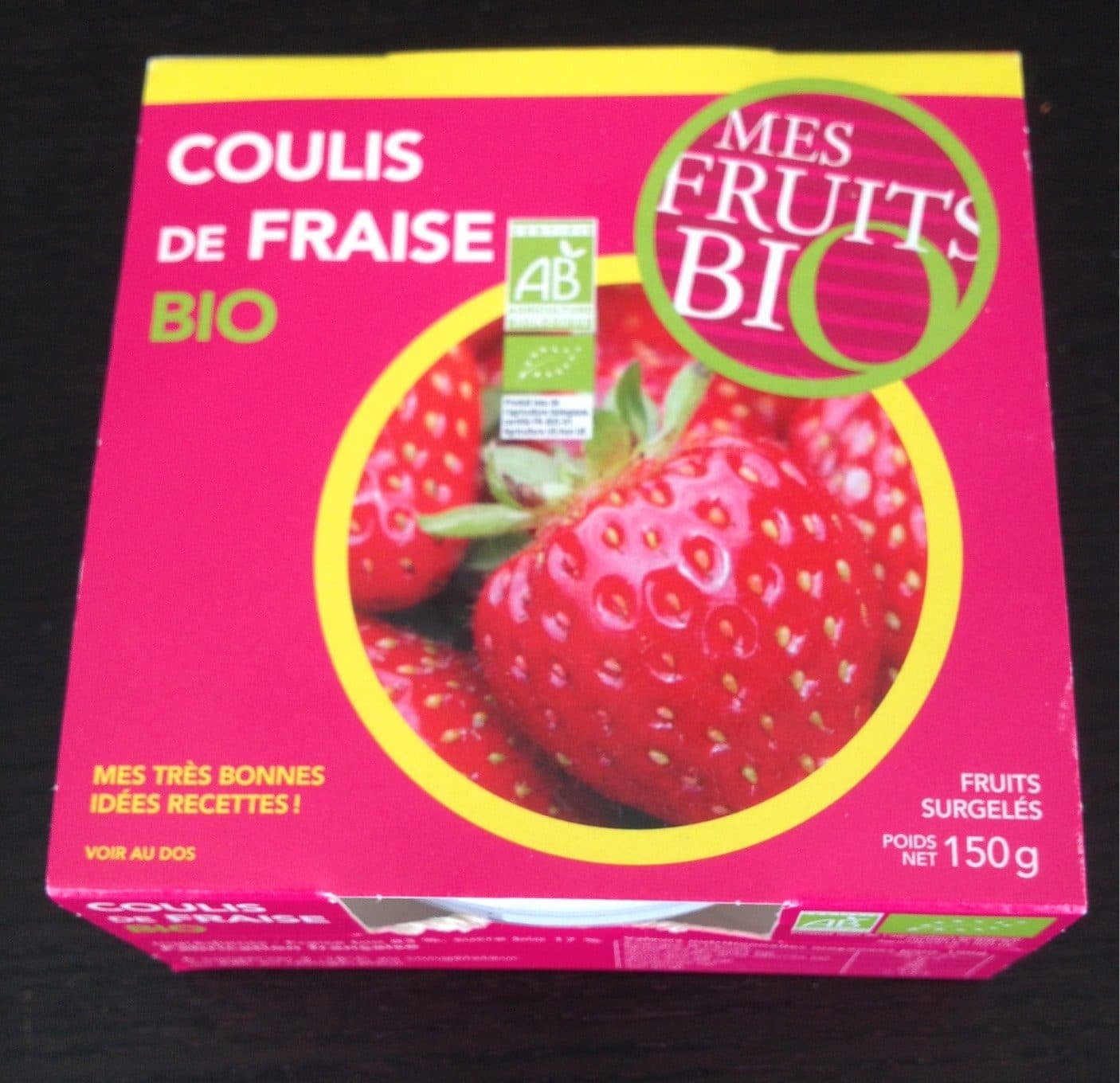 Mes Fruits Bio Coulis de fraise bio packshot