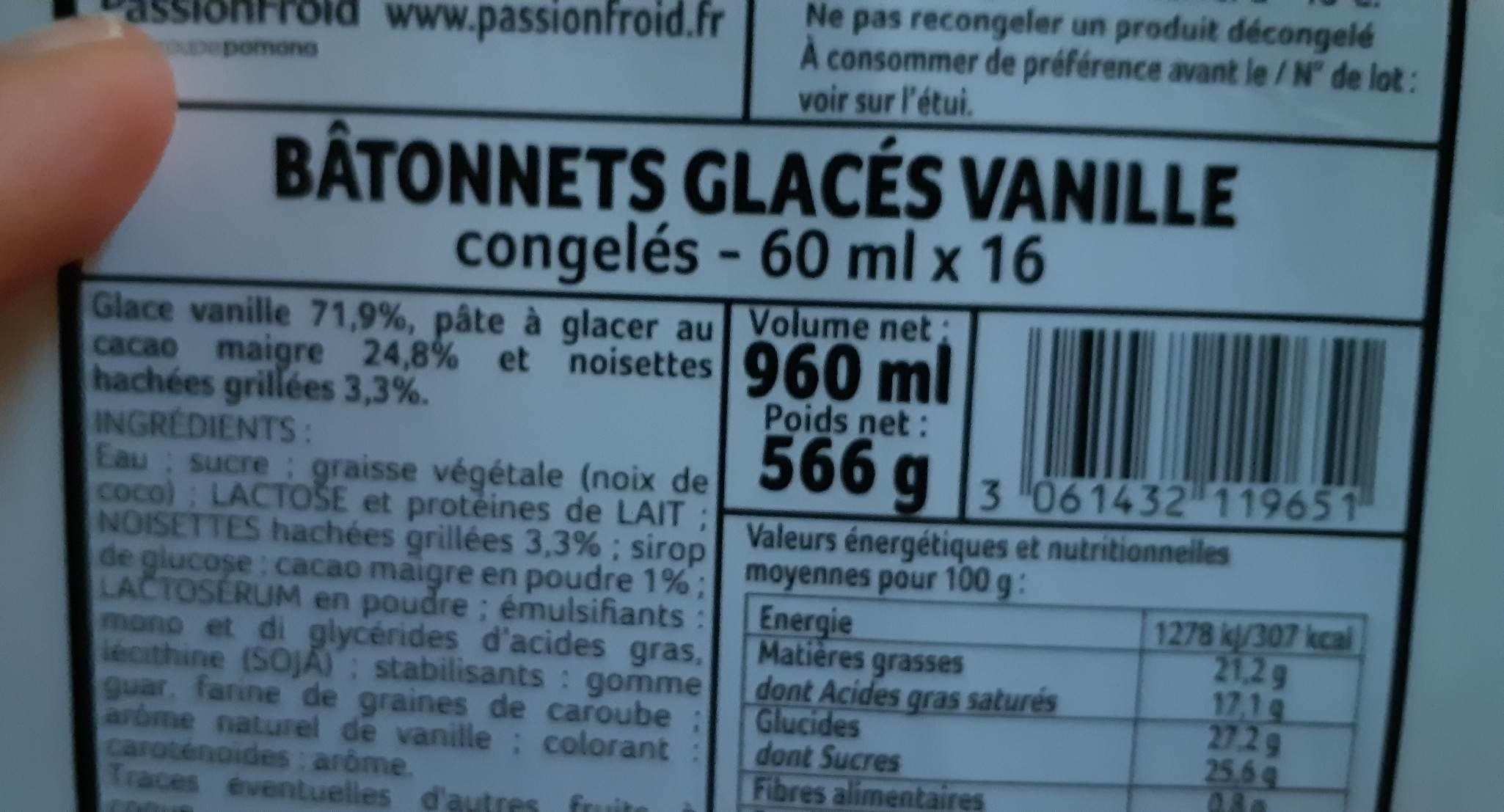 Pomona Bâtonnet glacé vanille packshot
