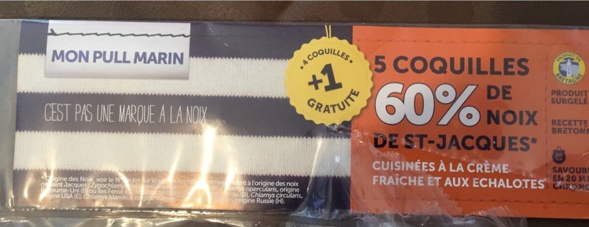 Mon Pull Marin Coquilles de noix de St Jacques packshot