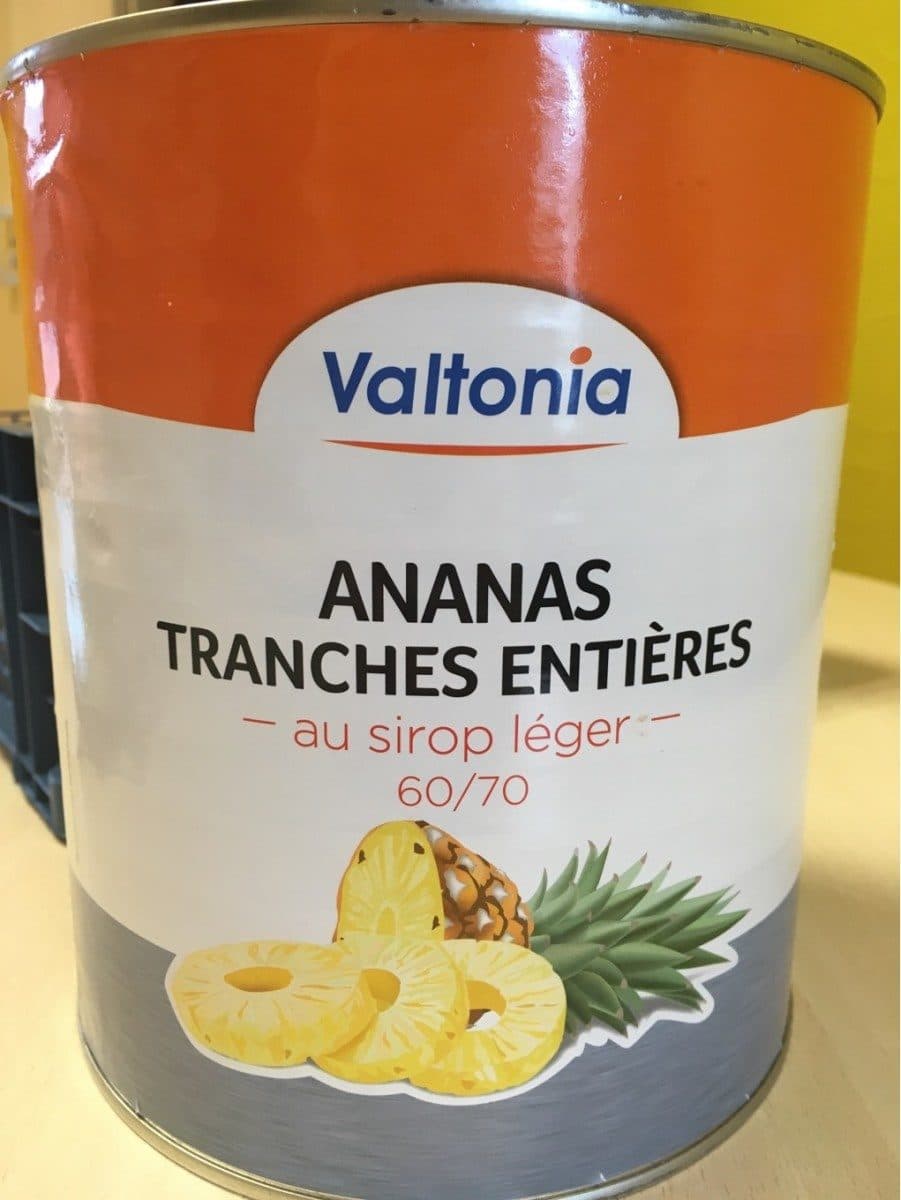 Valtonia Ananas tranches entieres packshot