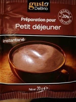 GUSTO DE BRIO Chocolat poudre packshot