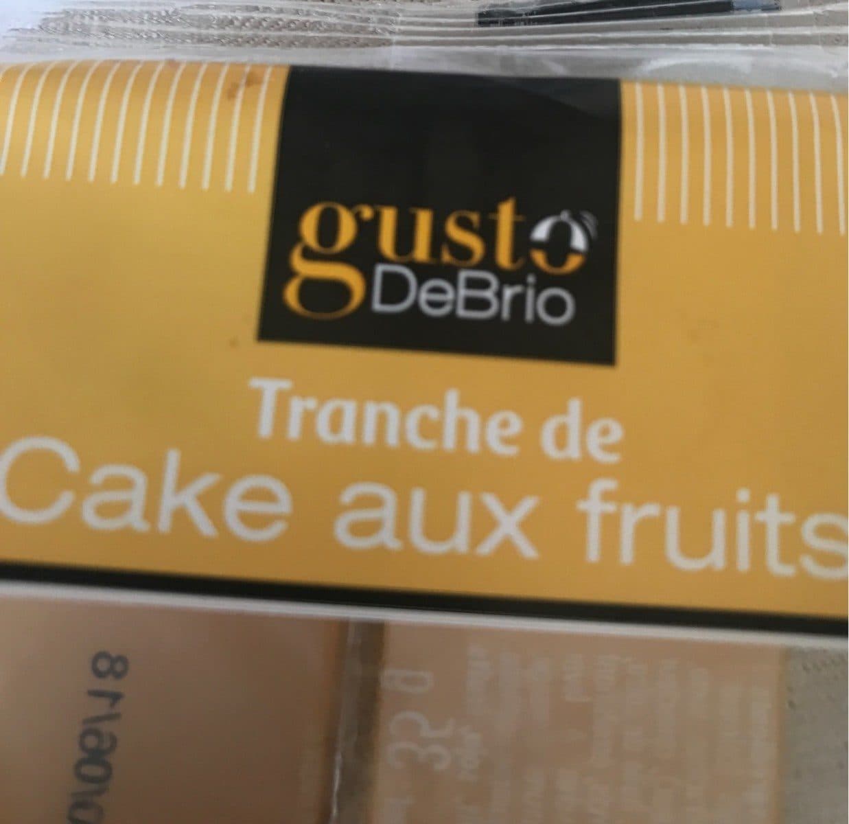 Open Food Facts Tranche de Cake aux Fruits packshot