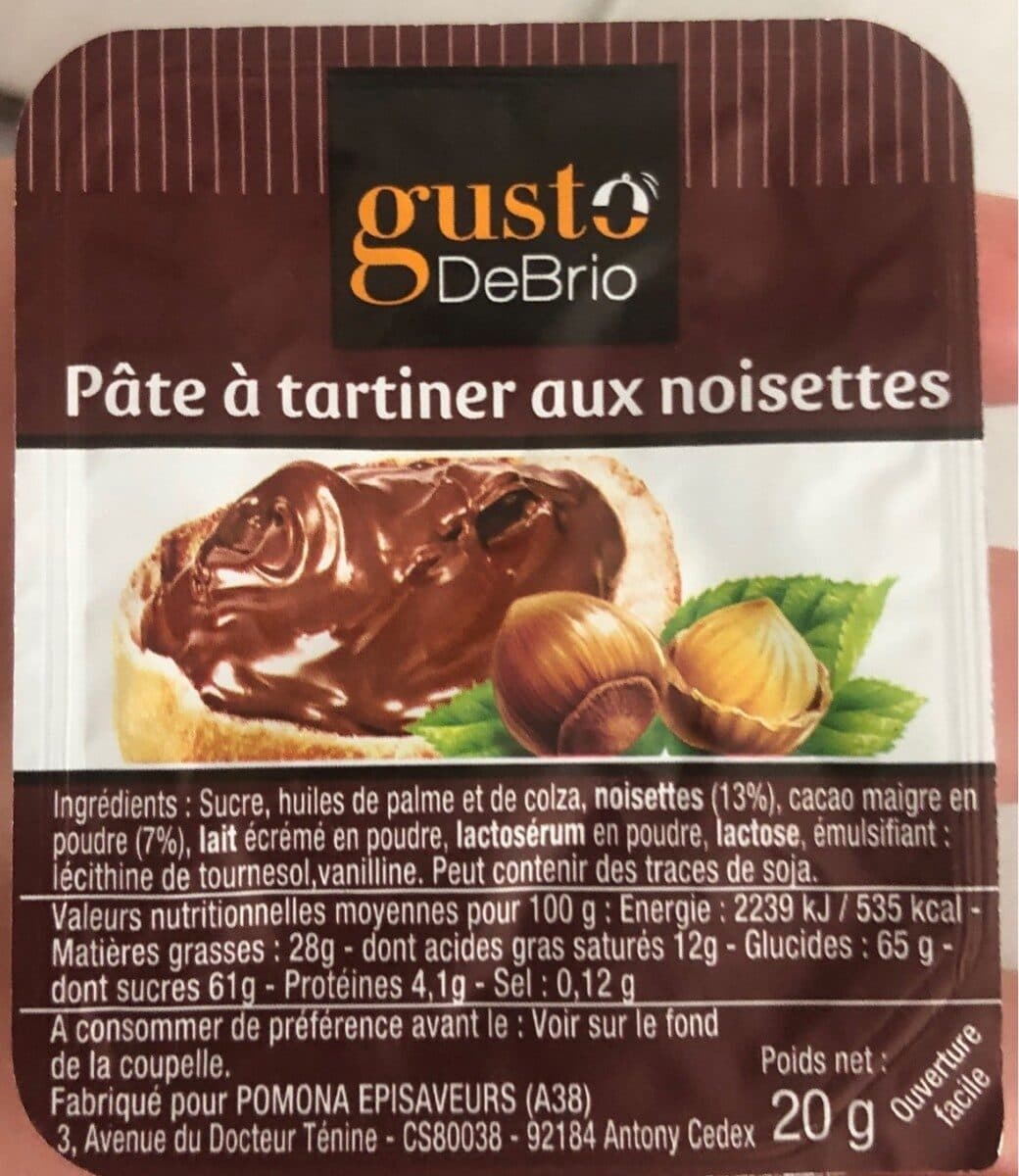 Guesto Debrio Pate a tartiner aux noisettes packshot