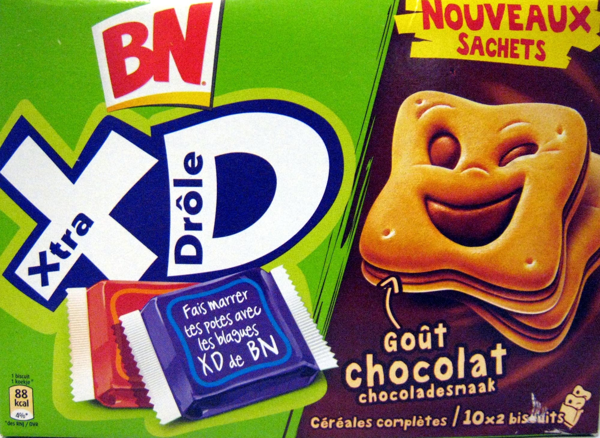 BN Xtra Drôle goût chocolat packshot