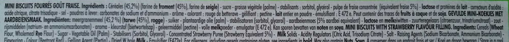BN Mini BN goût fraise (format familial) packshot