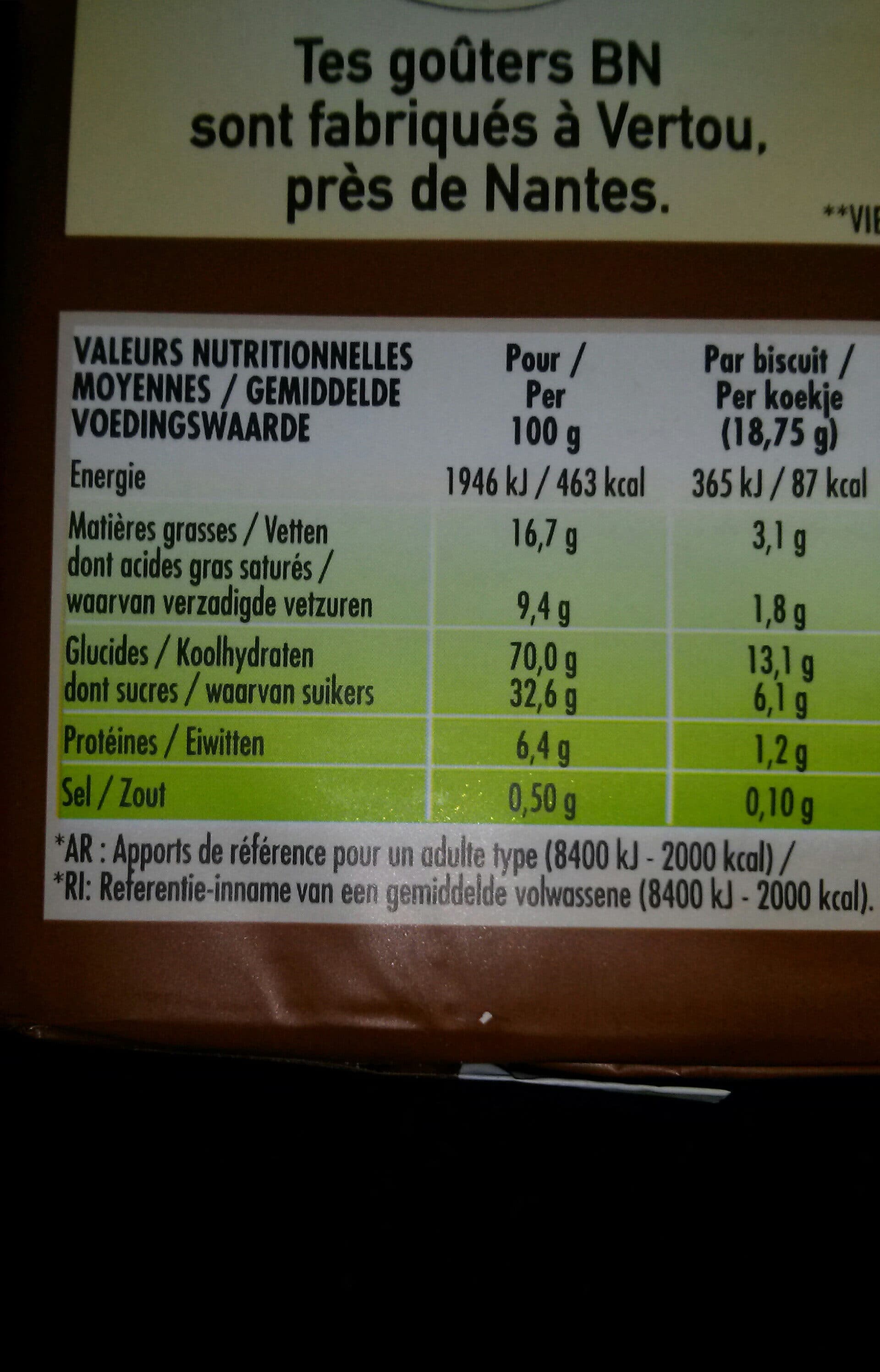 Bn Biscuits Goût Chocolat packshot