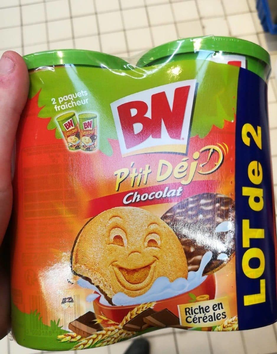 Open Food Facts Biscuits P'tit Dej chocolat BN packshot