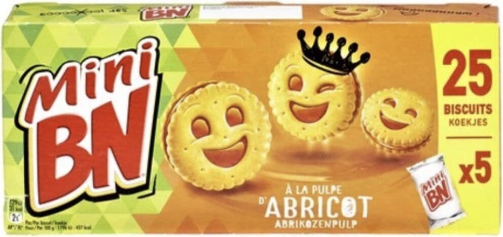 BN Mini Biscuits à la pulpe d'Abricot packshot