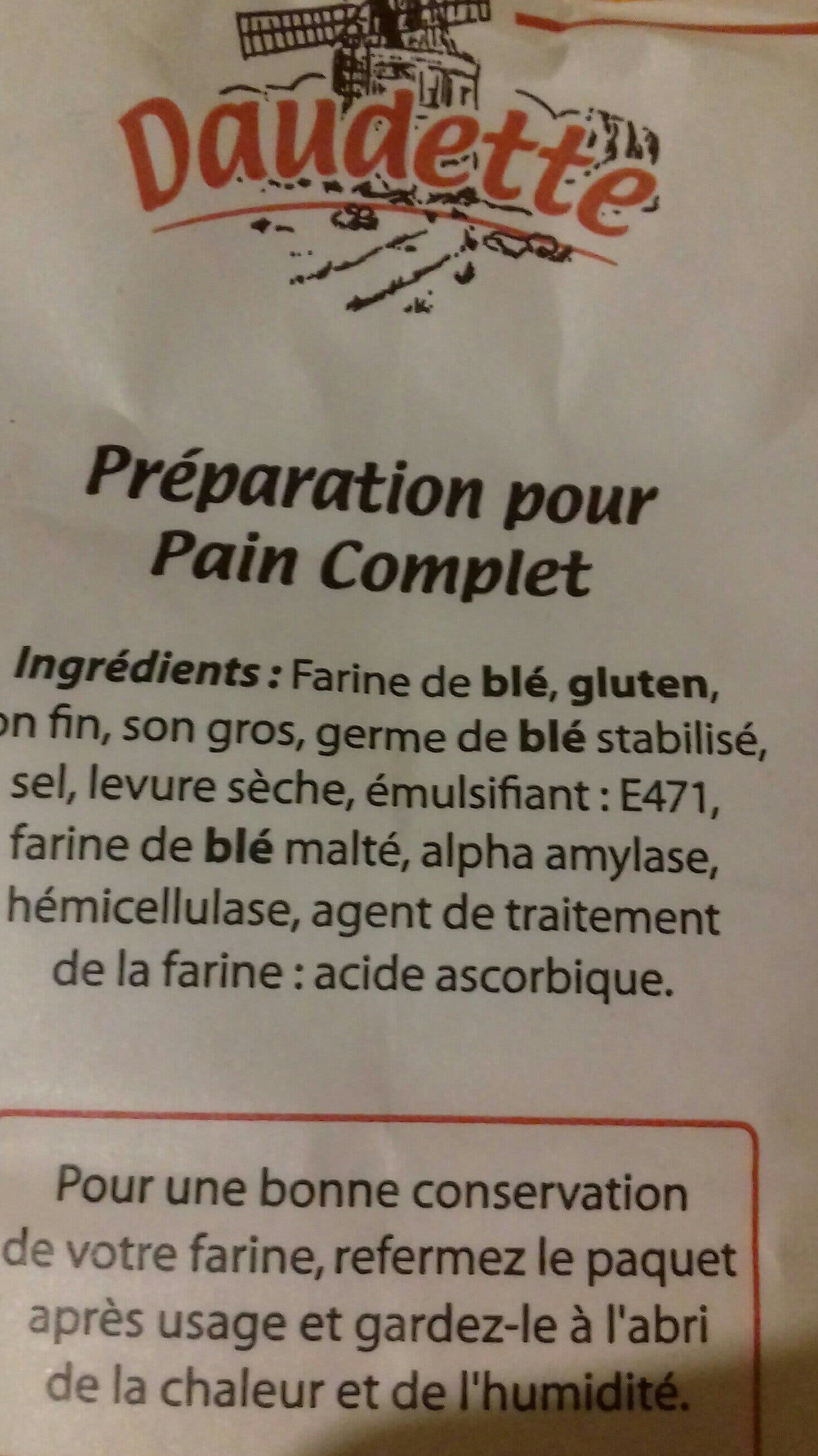 Daudette Pain Complet packshot