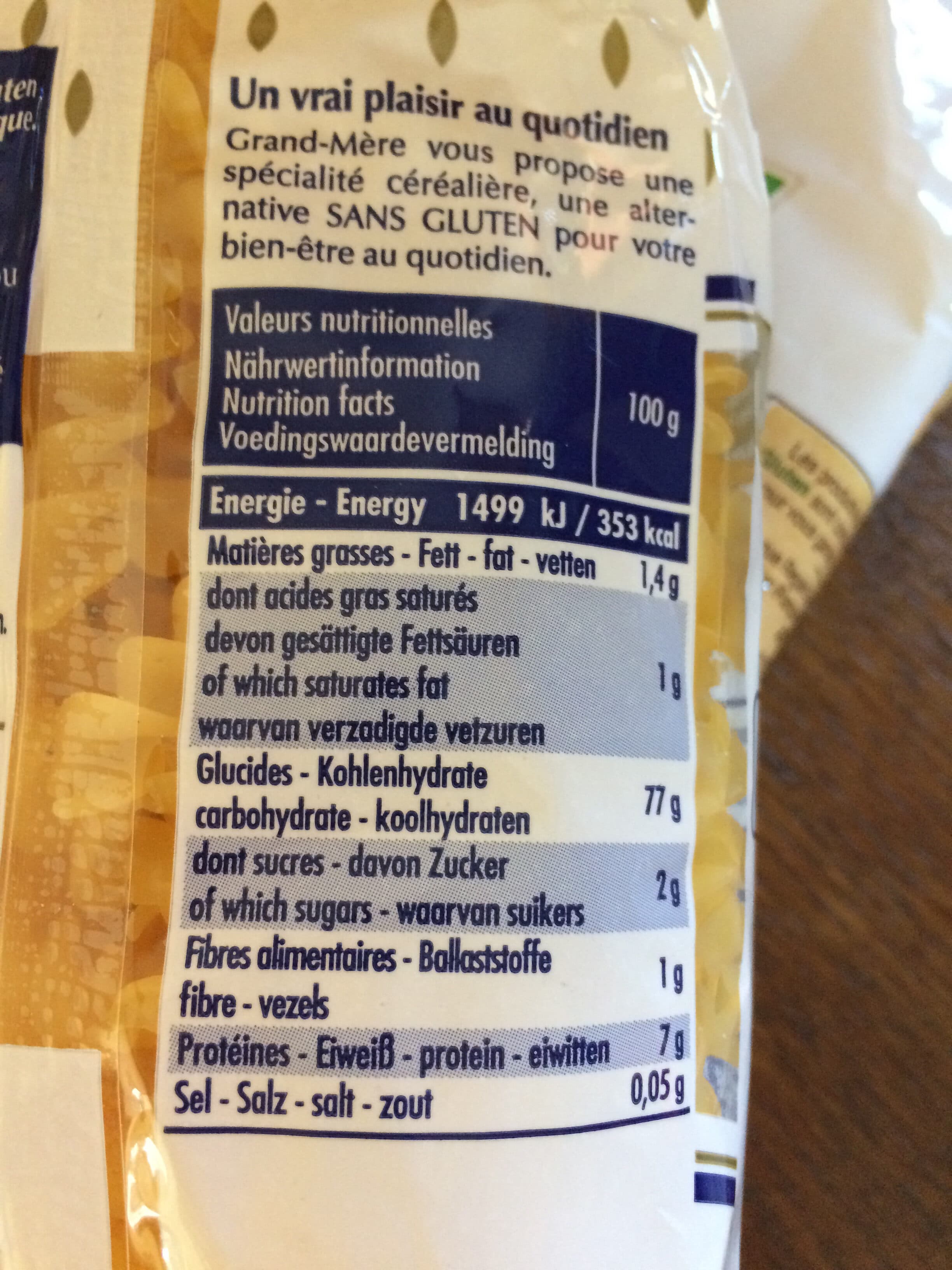 Grand'Mere Torsades Bio sans gluten packshot