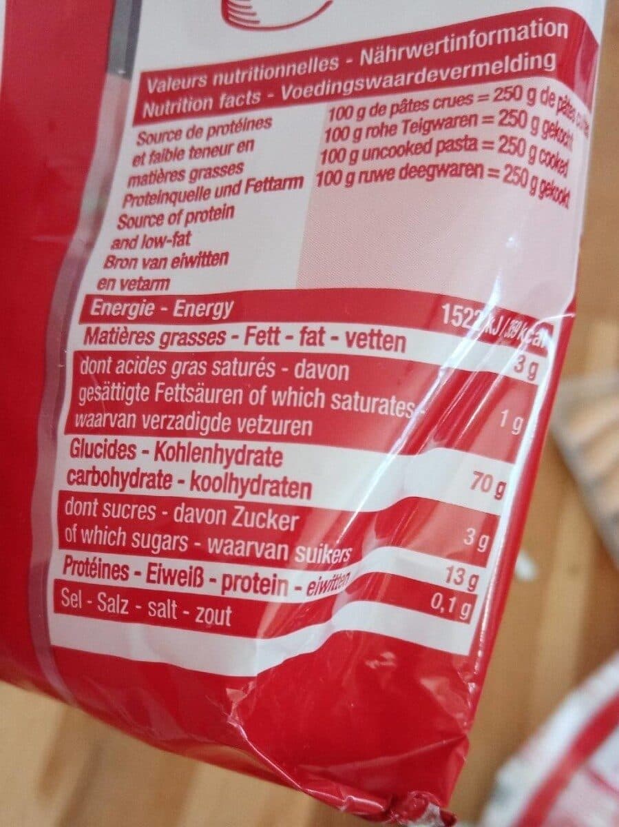 Open Food Facts Coquillettes aux oeufs paquet packshot