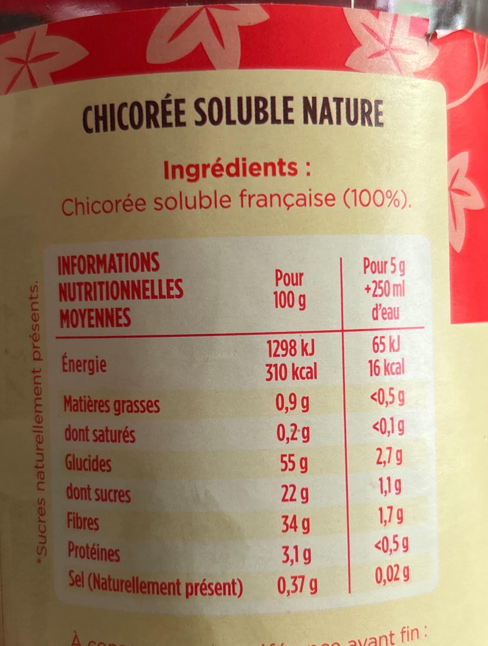Leroux Chicorée soluble nature packshot