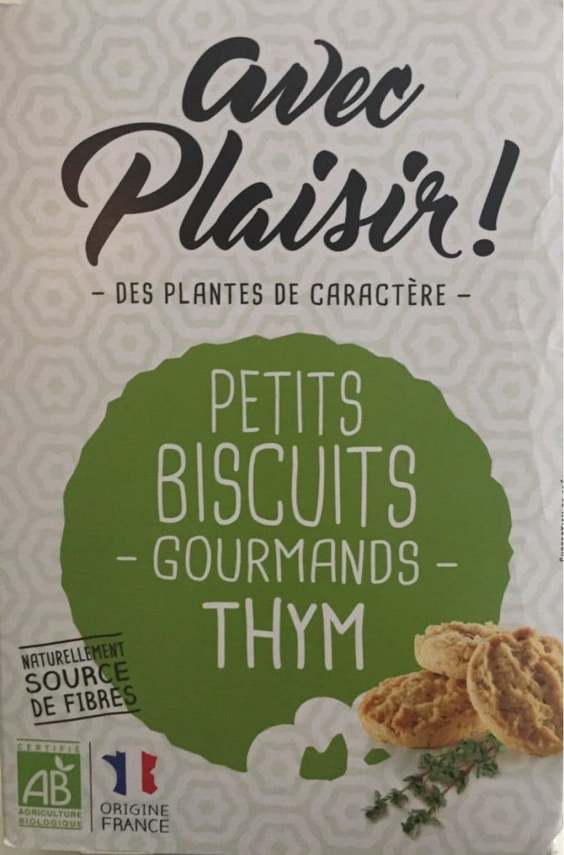 Avec Plaisir ! Petits biscuits gourmands thym packshot