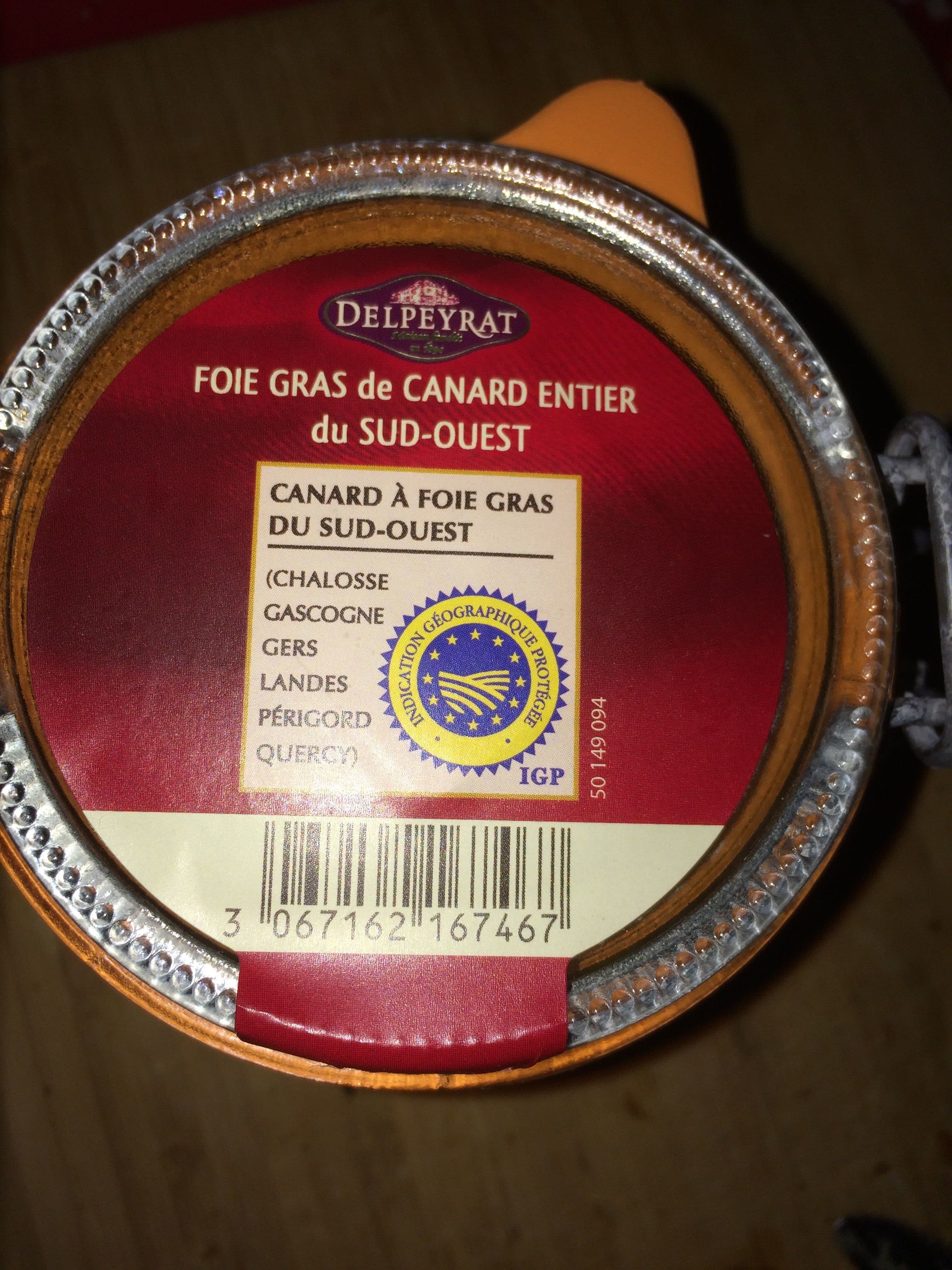 Delpeyrat Foie gras de canard entier du Sud Ouest IGP packshot